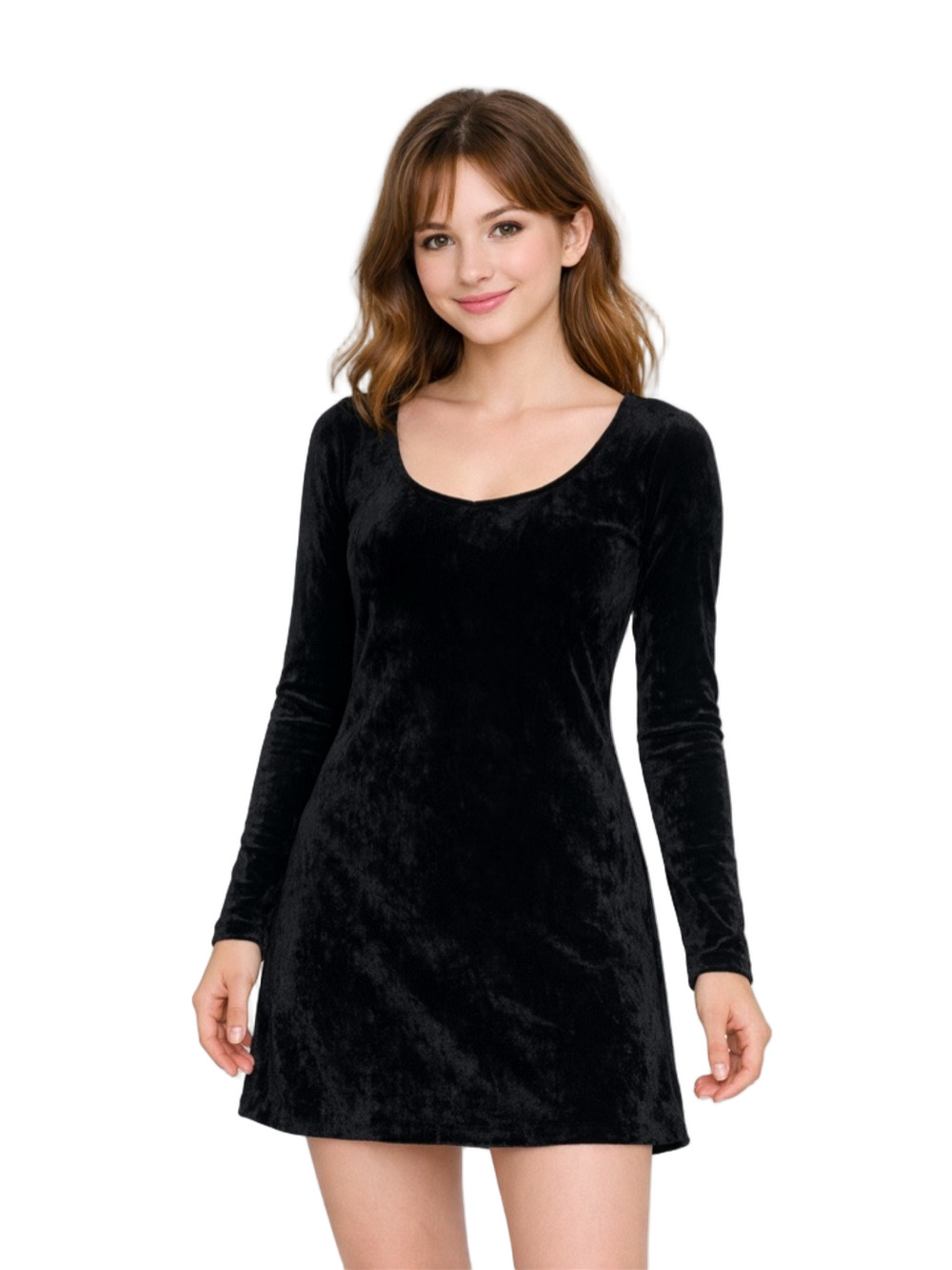 mini black velvet dress-halloween costume